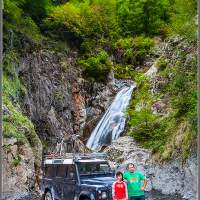 Водопад на перевале Абано Грузия