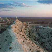 Вечернее плато Аккергешен Казахстан