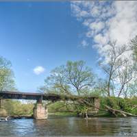 Немецкий древний мост Сплав по реке Писса