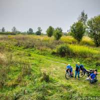 Наша команда на поляне велопоход Калининградская область