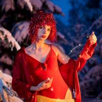 Балерина в зимнем лесу фотосессия