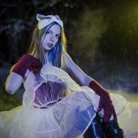 Балерина в зимнем лесу 9 фотосессия