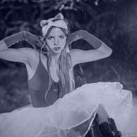 Балерина в зимнем лесу 12 фотосессия