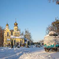  п. Железнодорожный Калининградской области зимой 2