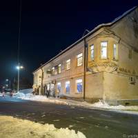  п. Железнодорожный Калининградской области зимой ночью