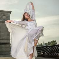 белое платье 2 Летящее платье фотосессия в городе Калининград