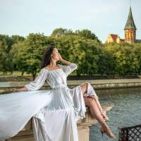белое платье 5 Летящее платье фотосессия в городе Калининград