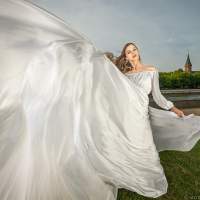 белое платье 9 Летящее платье фотосессия в городе Калининград