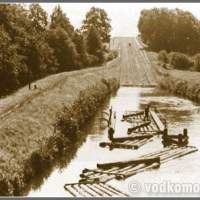 Эльблонгский канал до войны Сплав леса