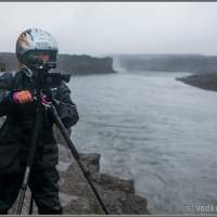 Исландия. Работаем на водопаде Селфосс