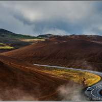 Исландия. Марсианский автобан в долине Hverir