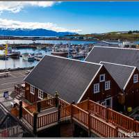 Исландия. Вид на гавань Хусавика