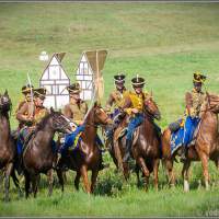 Русская кавалерия группируется Битва под Фридландом 2015