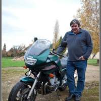 Франция, France: Джаки у своего мотоцикла