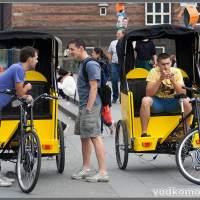 Копенгаген, Copenhagen. Вело-рикше-такси