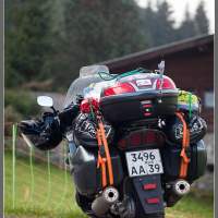 Австрия, Austria, мотопутешествие Загрузка мотоцикла