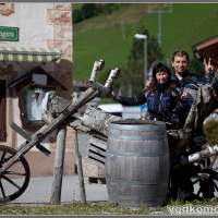 Австрия, Austria, мотопутешествие У деревянного мотоцикла