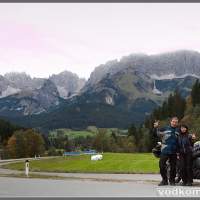 На фоне Альп. Австрия, Austria, мотопутешествие