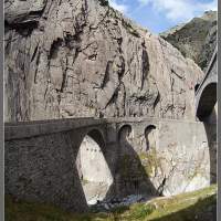 Мост. Швейцария Альпы Суворов Тефельсбрюкке