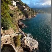 Вид на море из отеля. Италия Амальфитанское побережье мотопутешествие Italy