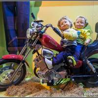 Македонские мотоциклисты без суппортов
