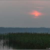 Ночевка на озере Перетно
