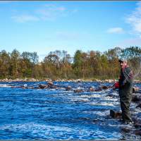 Ловля крупной семги на реке Титовка
