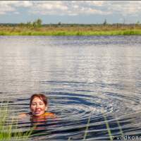 Заплывы в озере Ольга Целау болото озера