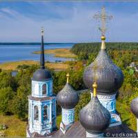 Купола Кравотынь Введенской церкви Автопутешествие по России