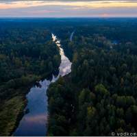Река Волчина утром Автопутешествие по России