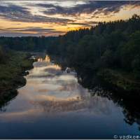 Река Волчина утром 2 Автопутешествие по России