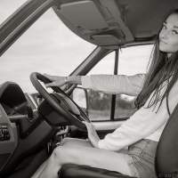 Девушка в ГАЗ Соболь 4х4 самый западный водитель