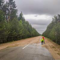 Внезапное окончаие асфальта велопоход Беларусь: