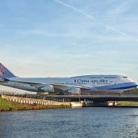 В Амстердаме B-18203 China Airlines Boeing 747-409 spotting споттинг Калининград
